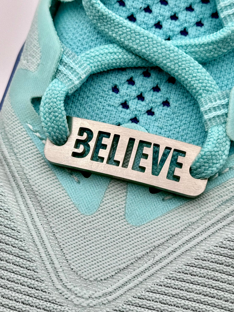 BELIEVE-COURAGE-BREATHE-STRENGTH Shoe Tag