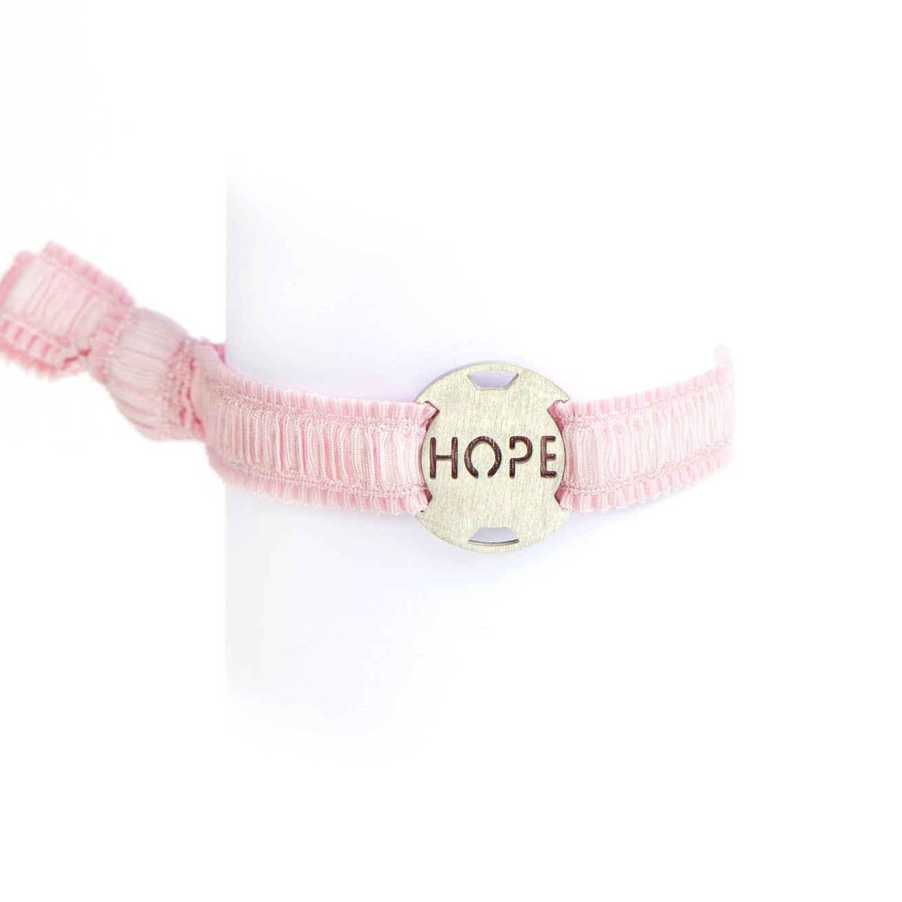 Survivor- Breast Cancer Awareness Bracelet - ivory & birch
